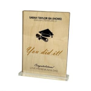 Personalised 2021 Graduation Gift Plaque - Laser Cut, Congratulation Class of 2021
