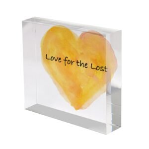 Love for the Lost, Remember a loved one, Acrylic Block 100mm