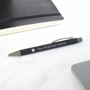 Personalised Soft Feel Pen - Customisable Promotional Pen with Logo & Text Printing, Ideal for Events & Giveaways