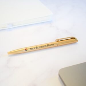 Personalised Plastic Twist Barrel Pen – Customisable Promotional Pen with Logo & Text Printing, Ideal for Events & Giveaways