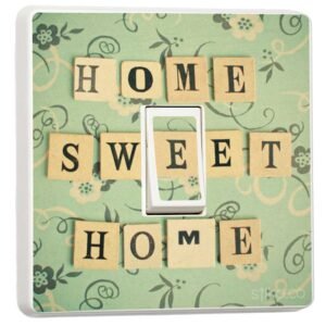 Home Sweet Home Design for Single Light Switch Cover