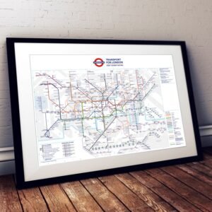 London Underground Tube Stations Map - Latest Revision
