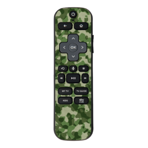Green Camouflage Design, Vinyl sticker for NOW TV Smart Remote with Voice controller