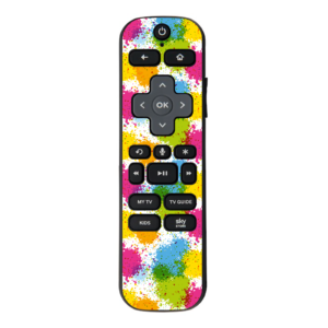 Paint Splats Design, Vinyl sticker for NOW TV Smart Remote with Voice controller