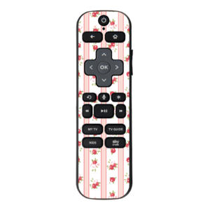 Roses Shabby Chic Design, Vinyl sticker for NOW TV Smart Remote with Voice controller