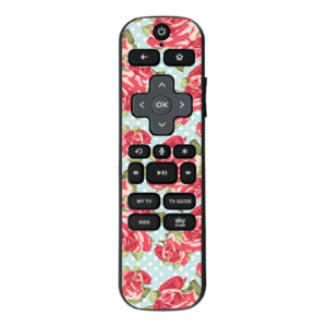 Big Roses Shabby Chic Design, Vinyl sticker for NOW TV Smart Remote with Voice controller