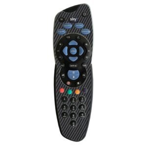 Black Carbon Fibre Design, Self-adhesive Vinyl sticker for Sky Plus Remote controller