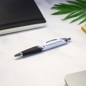 Personalised Plastic Max Barrel Pen – Customisable Promotional Pen with Logo & Text Printing, Ideal for Events & Giveaways