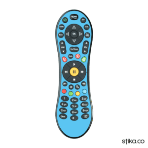 Light blue sticker for Virgin Media TiVo V6 Remote controller